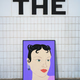 Purple Portrait by Agathe Singer