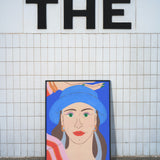 Blue Portrait by Agathe Singer