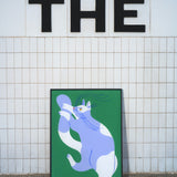 Green Cat by Agathe Singer