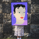 Purple Portrait by Agathe Singer