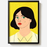 Yellow Portrait by Agathe Singer