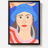 Blue Portrait by Agathe Singer