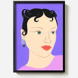 Purple Portrait by Agathe Singer