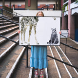 Giraffe and Bear by Sarah Maycock