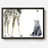 Giraffe and Bear by Sarah Maycock