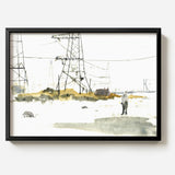 Dungarees Dogwalker by Sarah Maycock