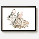 Rabbit Family by Sarah Maycock