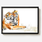 Tiger Family by Sarah Maycock