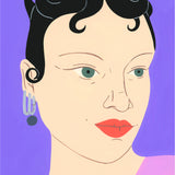 Purple Portrait by Agathe Singer